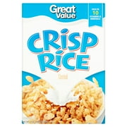 Great Value Cereal, Rice Crispers, 24 Oz (Pack of 2)
