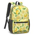 thumbnail image 2 of Lemon and Slice Yellow Pattern 17" School Backpacks for Teens,Waterproof Oxford Fabric,S-Shape Padded Straps for School,Travel,Hiking,Camping, 2 of 6