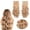 G, variant on Bradem Curly Clip-In Hair Extensions - 20INCH Blonde Synthetic, 6 Pieces, Thick Fabulous Wavy for Women, Fashionable