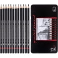 thumbnail image 7 of Drawing Sketch Pencils Set,Casewin12 pcs Professional Sketching Pencils 8B 7B 6B 5B 4B 3B 2B B HB F H 2H Painting Artist Graphite Pencils in Iron Box for Kids Adults Artists Beginners, 7 of 7