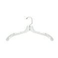 thumbnail image 2 of 505 17" Clear Middle Heavy Weight Plastic Shirt Hangers (Pack of 100), 2 of 5
