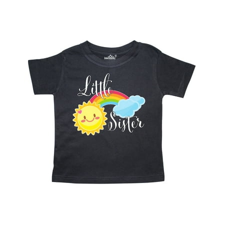

Inktastic Little Sister- sun and rainbow Gift Toddler Toddler Girl T-Shirt