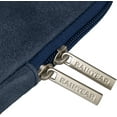 thumbnail image 4 of RAINYEAR 15 Inch Laptop Sleeve PU Suede Leather Case Protective Cover Water Resistant Carrying Bag Compatible with New 15.4 MacBook Pro Touch Bar Specially for Model A1938 A1707 A1990 (Deep Blue), 4 of 7