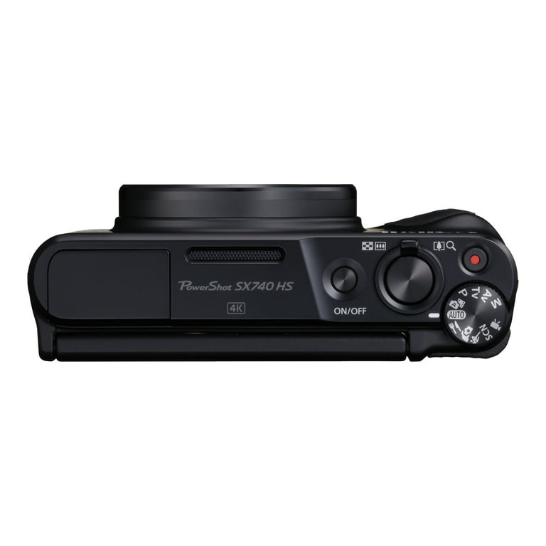 Canon PowerShot SX740 HS - Digital camera - compact - 20.3 MP - 4K / 30 fps  - 40x optical zoom - Wi-Fi, Bluetooth - black