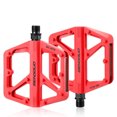 thumbnail image 1 of Pedales de bicicleta de nylon de doble du du con accesorios para bicicletas reflector (rojo), 1 of 6