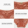 thumbnail image 7 of CINOON Lace Underwear for Women Sexy Bikini Invisible Briefs Floral Hollow out Panties, 4-Pack, S-XL, 7 of 7
