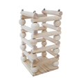 thumbnail image 1 of kusrkot Pet Rabbit Feeder Rack, Wooden Hay Feeder Grass Shelf, Hay Food Holder Container, 1 of 8
