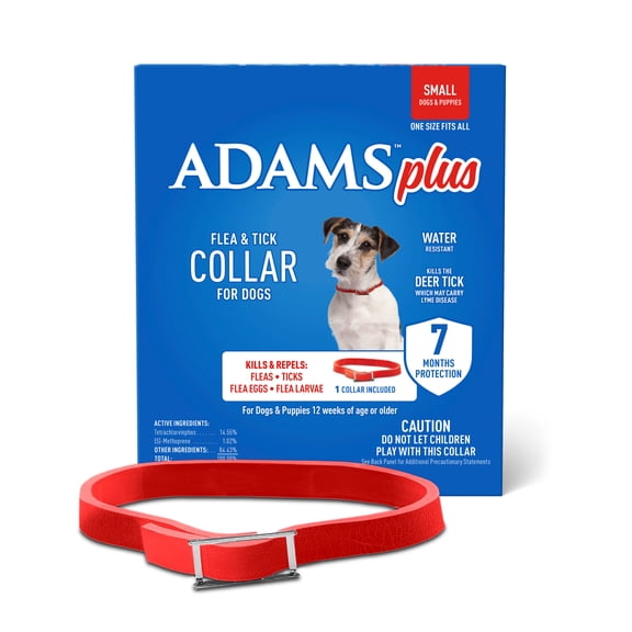 ADAMS Plus Flea & Tick Collar for Dogs, Small
