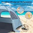 thumbnail image 5 of Beach Tent Anti-UV Portable Sun Shade Shelter for 3/4/6/8 Person, 5 of 7