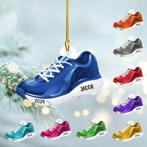 Personalized Runner Ornament, Custom Layer Ornament, Name Running Ornament, Runner Man Woman, Christmas Ornament for Running Lover, Girl Running Pendant, Half Marathon, Cross Country Gift (Style 12) -