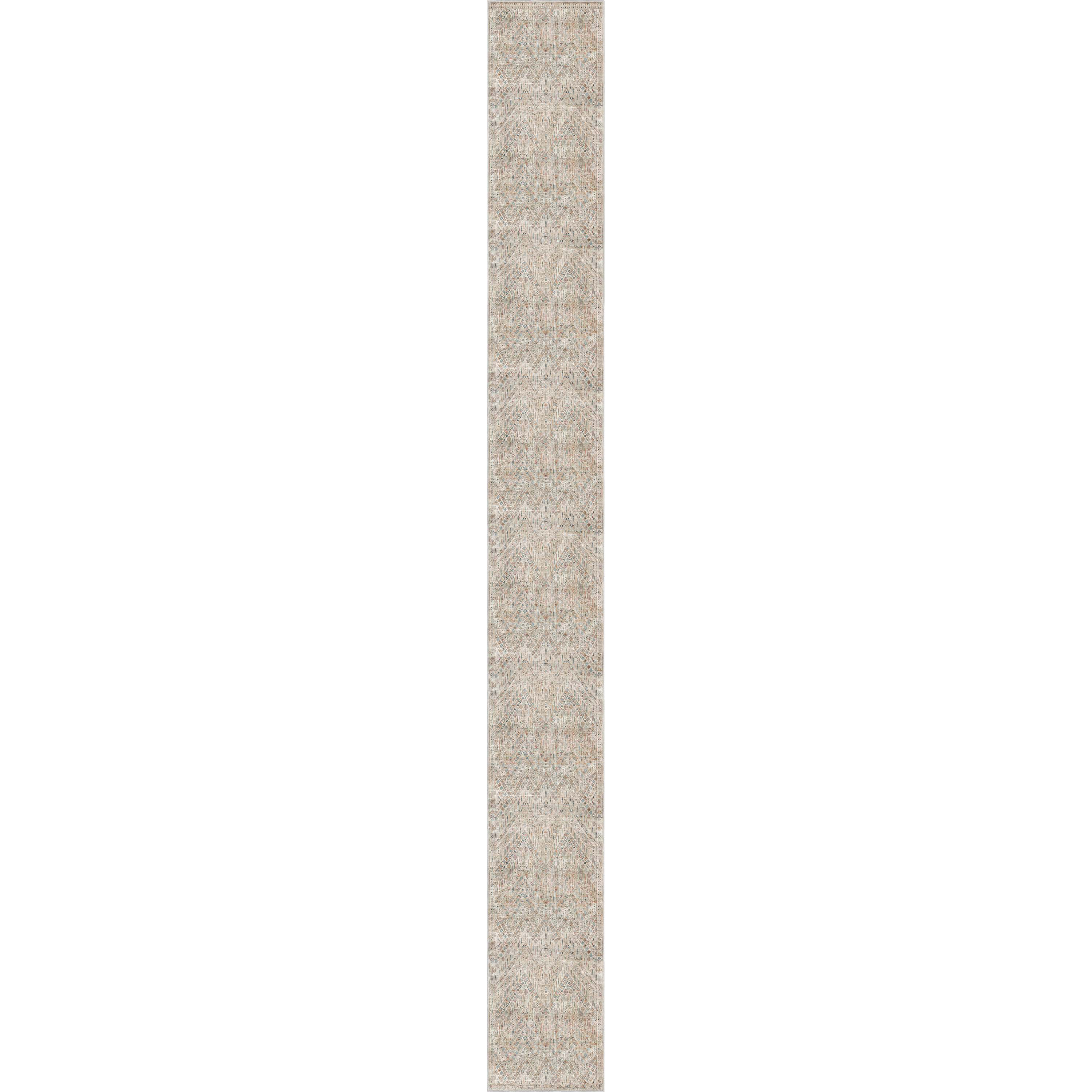 Well Woven Asha Anya Vintage Tribal Ivory 2'7" x 24'9" Runner Rug