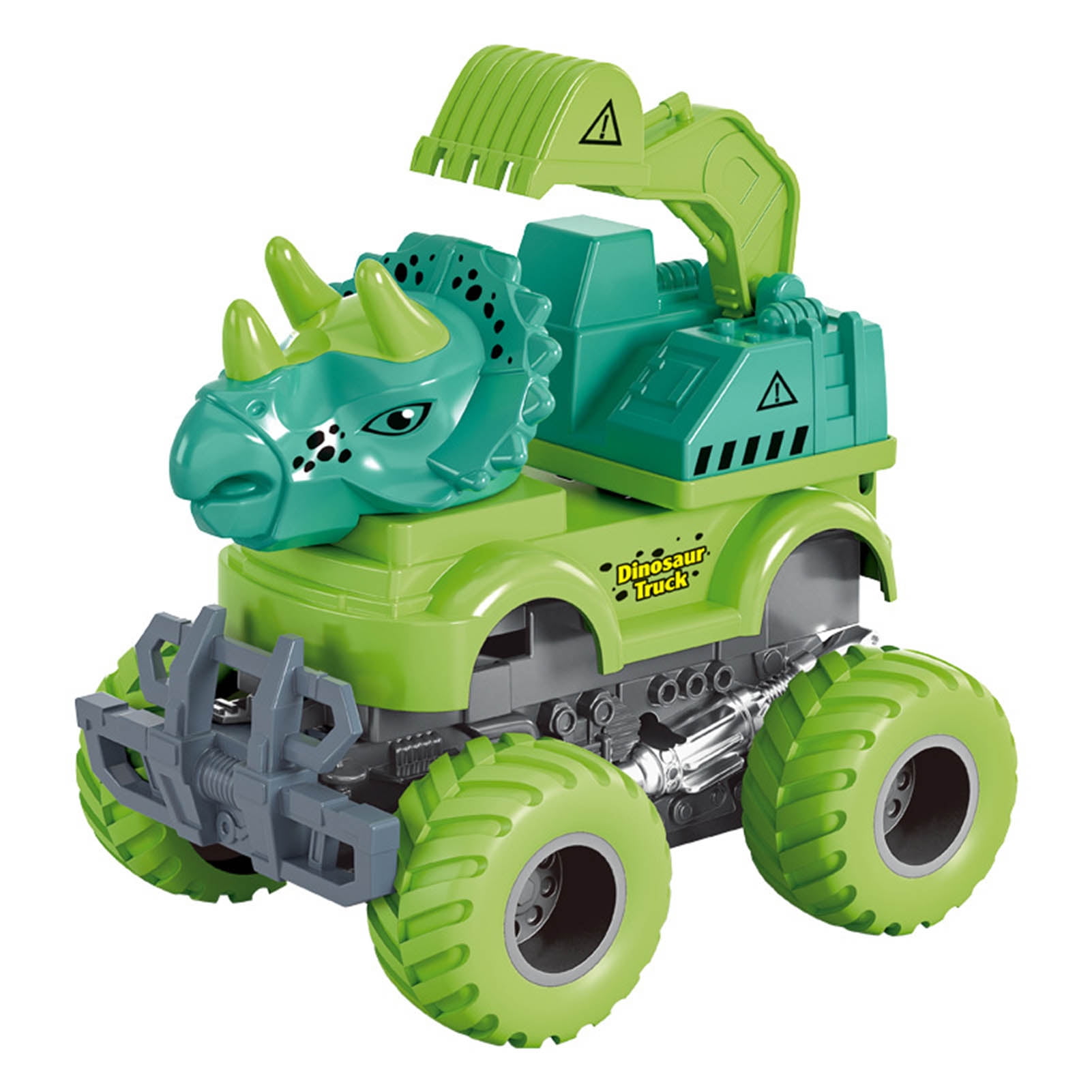 Boc Baby Inertia Car Toy Safe Interactive Colorful Cartoon Dinosaur Baby  Blaze Truck Toy for Home 