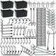 thumbnail image 1 of Pegboard hooks, wooden pegboard hook classification, corkboard basket set for tools, pegboard hook organization, 1 of 5