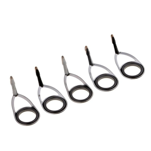 Paquete de 5 guías para cañas de pescar - Guías para cañas de pescar Sea Boat SIC Ring Stainless 9mm