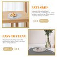 thumbnail image 2 of FOLOYORI 1Pack Heat Resistant Pu Placemat For Dining Table Insulation Mats Oval Triangle Grey 38X20Cm, 2 of 8