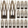 thumbnail image 1 of OULII 24Ud Clips Decorativos Metálicos Cafés Para Compacto Y Estilos Variados, 1 of 6
