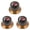 Amber knob - Nebula, variant on LOOKSEVEN 3Pcs Guitar Reflector Knobs For LP SG - 3 Base Colors 8 Solar System Options-Amber knob - Mars