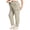 Beige, variant on Plus Size Pants for Women Hiking Cargo Water Resistant UPF 50+ Cargo Joggers Zipper Pockets Black 3XL