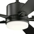 thumbnail image 4 of 330000SBK Kichler Lighting Lucian - Ceiling Fan with Light Kit - with Transitional inspirations - 14.25 inches tall by 52 inches wide-Black Finish, 4 of 8