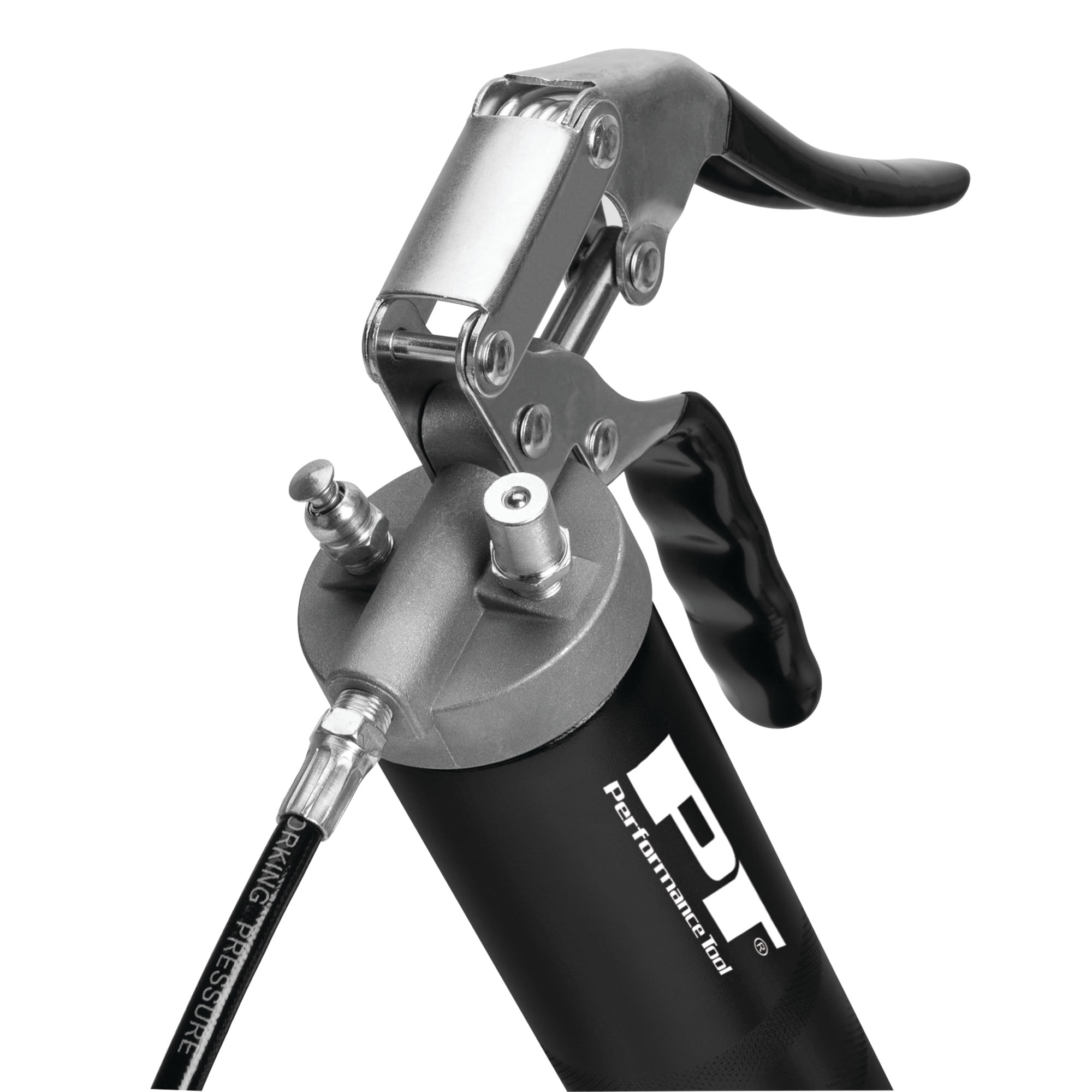 Performance Tool W54204 Professional 14oz Pistol Grip Grease Gun, Ergonomic and Efficient Lubrication Solution for Industrial and Automotive Applications