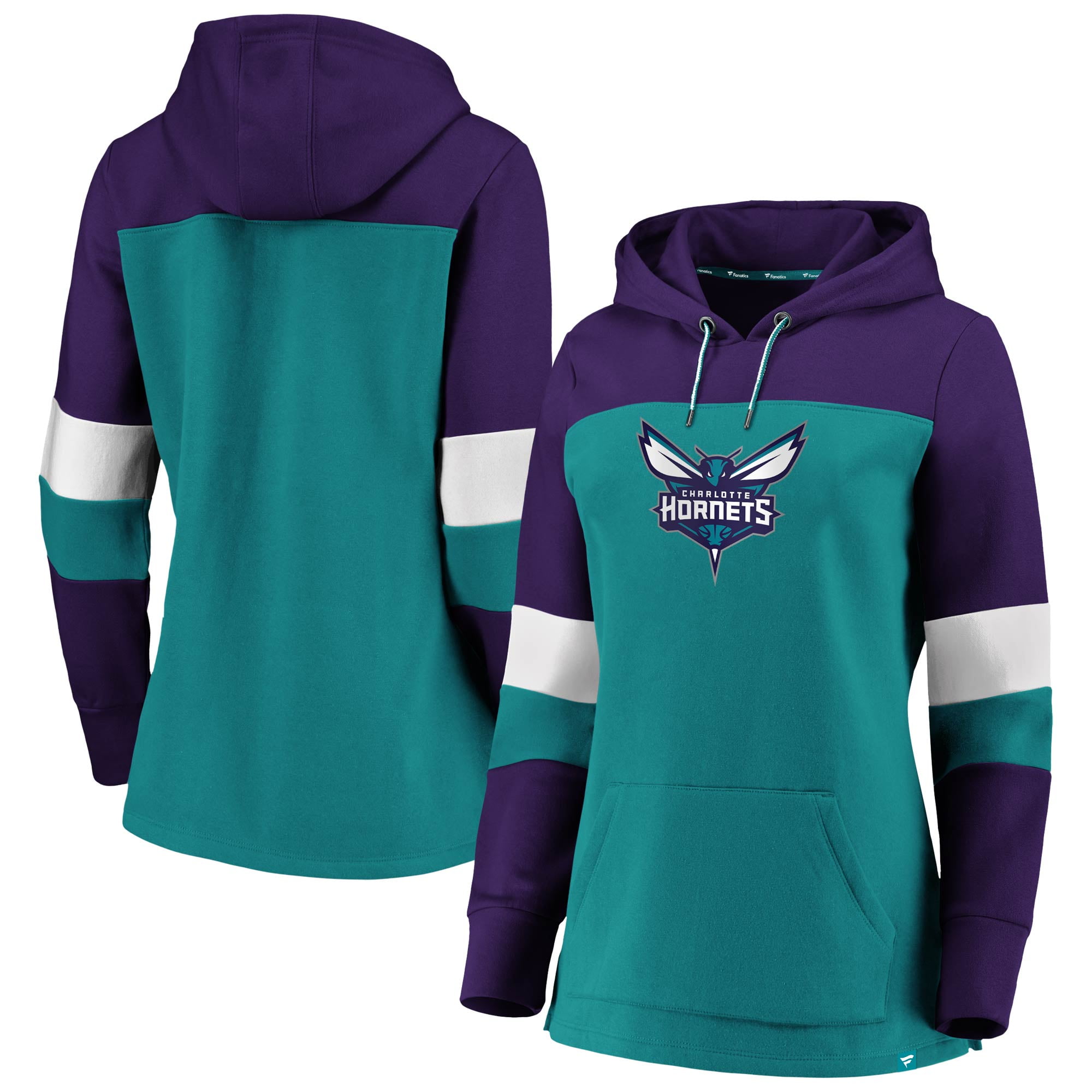 teal and purple hoodie