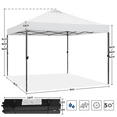 thumbnail image 4 of Renwick 10×10ft Height-adjustable Outdoor Pop Up Canopy Tent, White, 4 of 9