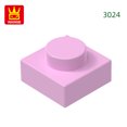 thumbnail image 1 of 588Pcs/Lot 3024 1x1 Short 1-Hole Building Blocks Classic Base Parts Compatible with Bricks Children Toys Assembly Gift Box 16.Bright Pink about 588pcs, 1 of 6