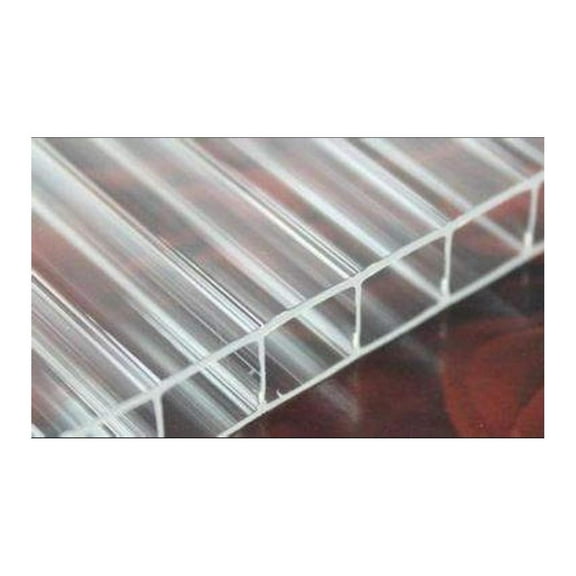 8mm Twin Wall Polycarbonate Greenhouse Panels, Polycarbonate Sheets, Roof Panels, Shutters, Panels, Clear, Light Weight