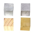 thumbnail image 1 of 4pcs Wood Block Copper Cube Iron Cube Aluminum Block Science Education Product, 1 of 4
