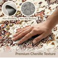 thumbnail image 6 of ODIKA Throw Tan Vintage Boho Ornamental Distressed Vine Border for Living Room, Under Sectional, Family , Non-Slip Flatwoven, 6 of 7