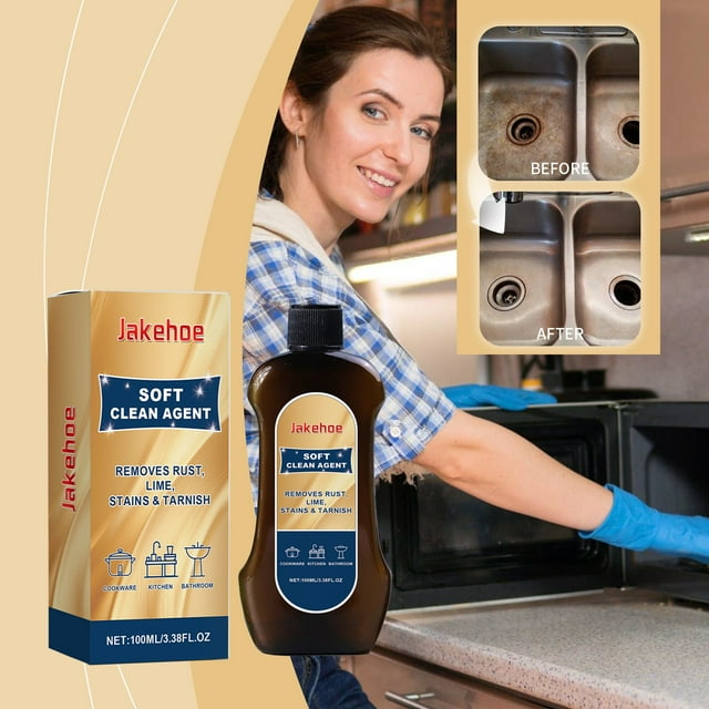 Limpie todo uso de acero inoxidable, inodoro, baño, ducha, horno, multiusos, listo para usar, limpiador suave.