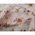 thumbnail image 4 of oneOone Silk Tabby Orange Fabric Stripe|Leaves & Floral Artistic Craft Projects Decor Fabric Printed By The Yard 42 Inch Wide, 4 of 4