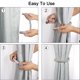 thumbnail image 4 of Uxcell Sujetadores de Clips para Cortinas Magnéticas de 20.9'' de Poliéster Gris 4pcs, 4 of 7