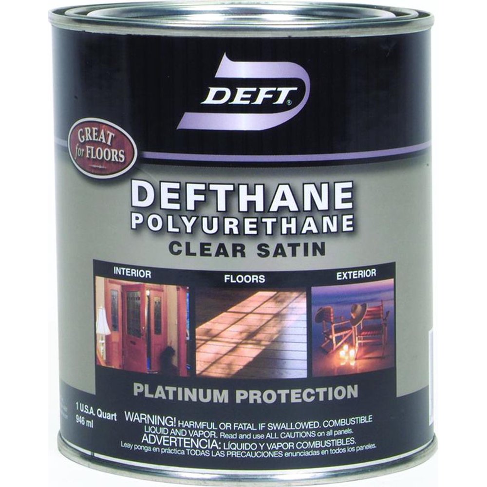 New Deft PPG 02504 Defthane Clear Satin Interior Exterior New Deft PPG 02504 Defthane Clear Satin Interior Exterior