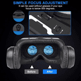 thumbnail image 5 of [Upgraded Version 2024] VR Glasses with Remote Controller, 3D Glasses Virtual Reality Headset for VR Games & 3D Movies, Virtual Reality Headset for iPhone/Android Phone Compatible 4.7-6 inch, 5 of 14