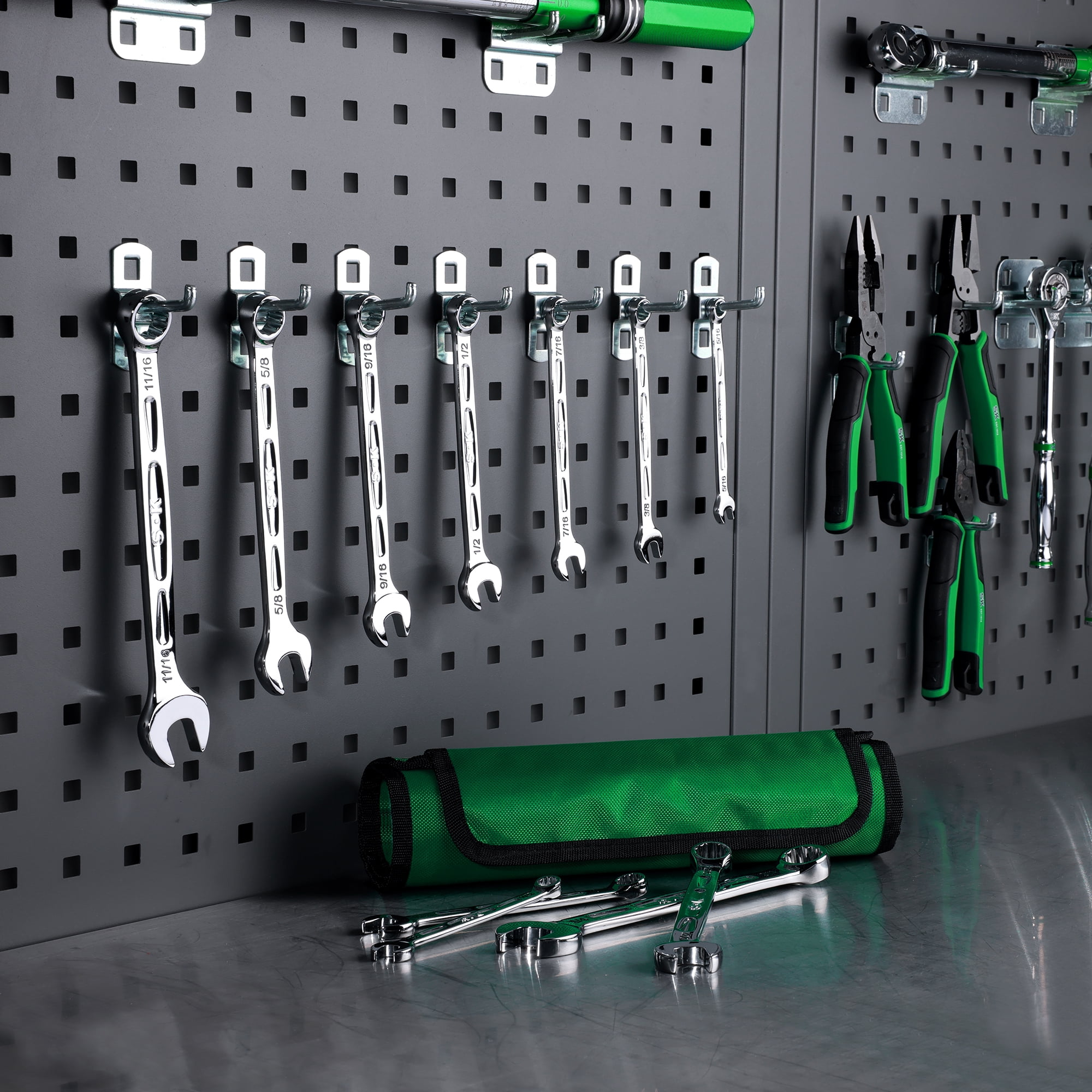 SK Hand Tools SK01365 8-Piece SAE Combination Wrench Set, 360 Degree Rotation