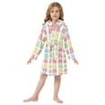 thumbnail image 6 of FORMRS Niños Bathrobe Unisex Hooded Robe Soft Plush Pajamas Sleepwear, Size 7-9T, Gummy Bear Pattern, 6 of 7