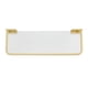 thumbnail image 2 of Estante montado en la pared para baño de 30cm, toallero acrílico de aluminio espacial, estante de almacenamiento para baño, dorado, 2 of 10