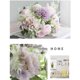 thumbnail image 5 of Ramo de rosas artificiales Ounissouiy decorativo tela azul HA084330-03, 5 of 6