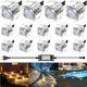 thumbnail image 4 of Luces de disco LED Naiovety de acero inoxidable a prueba de herrumbre 14 piezas, 4 of 6