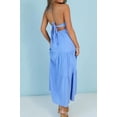 thumbnail image 2 of Vestido AmySister de verano halter escalonado midi con bolsillos XS, 2 of 5