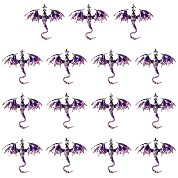 Broche Dragón Volador Esmaltado Exquisito para Traje Abrigo () Púrpura