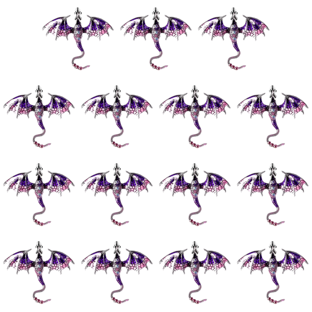 Broche Dragón Volador Esmaltado Exquisito para Traje Abrigo () Púrpura