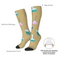 thumbnail image 4 of Naloa Chemistry Class Thigh High Socks Extra Long Stretchy Sock Women Over Knee High Opaque Stocking Daily Wear, 4 of 6