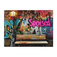 thumbnail image 4 of KLL Graffiti Lamp Urban Scene Print Fleece Throw Blanket, Horizontal Fleece Bedding Cute Soft Blankets Comfy Fleece Flannel Plush Home Decor for Couch & Bed -80"x60", 4 of 9