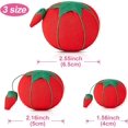 thumbnail image 2 of 6 piezas de alfiletero de tomate, aguja de coser, alfiler, alfiler, soporte para agujas con espuma para herramienta artesanal de bricolaje, 1,56 pulgadas, 2,16 pulgadas, 2,55 pulga, 2 of 4