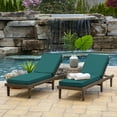 thumbnail image 3 of Arden Selections Modern Outdoor Chaise Cushion 21 x 46, Teal, 3 of 8