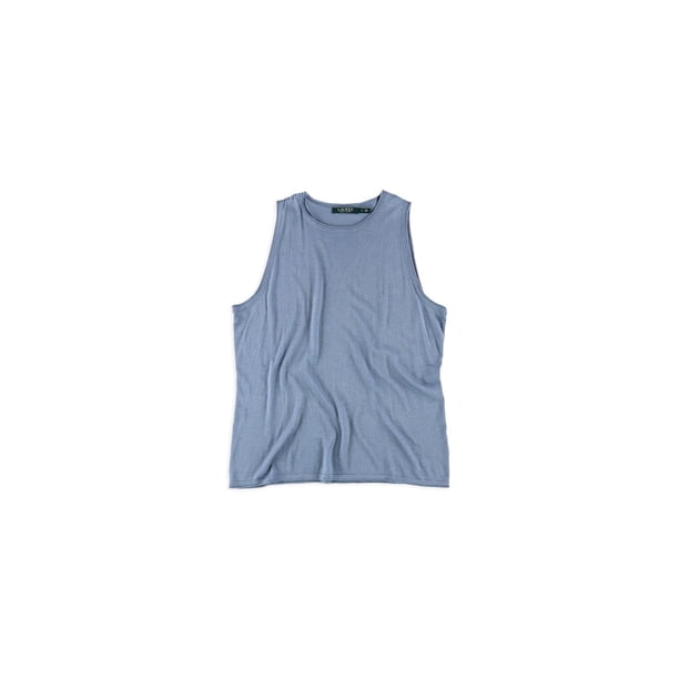 Blusa de punto acanalado Ralph Lauren Mujer azul extragrande
