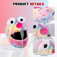 thumbnail image 5 of x xotic tech Motorcycle Helmet Cover Suitable for Most Full Face Helmets, Cartoon Fluffy Plush Moto Sleeve Easy to Install Fun Riding Gear for Girls and Boys Gifts 4 Free Keychain (Big Eye Rainbow), 5 of 9