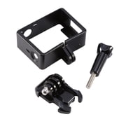 Riousery Standard Side Border Frame Housing Case Mount for Action Cameras - Compact Black Protective Shell (5.51 inches / 14 cm) Engineered for Optimal Sound and Easy Installation for Hero 4 and 3
